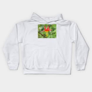 Aquilegia formosa flower Kids Hoodie